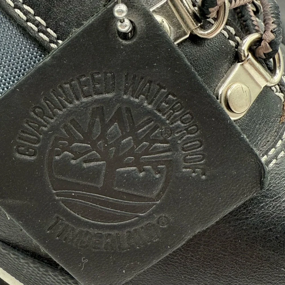 Timberland Womens Size 9 Lace Up Ankle Hiking Boots Black/Navy Waterproof